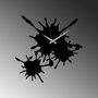 Wallity Reloj de Pared Decorativo de Metal Negro
